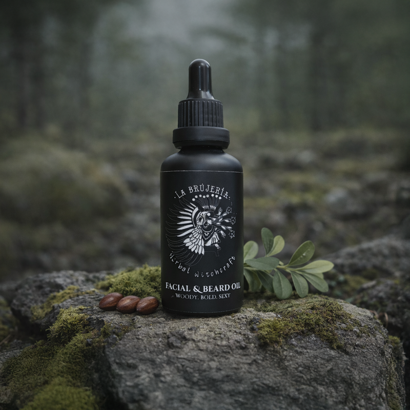 Andlits-og skeggolía