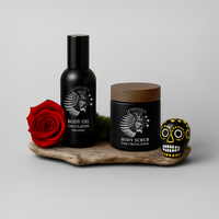 Body circulation duo: body oil + body scrub