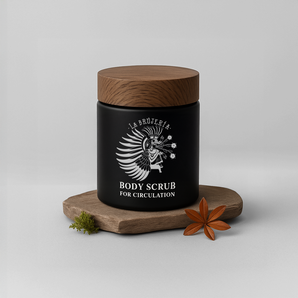 Body circulation duo: body oil + body scrub