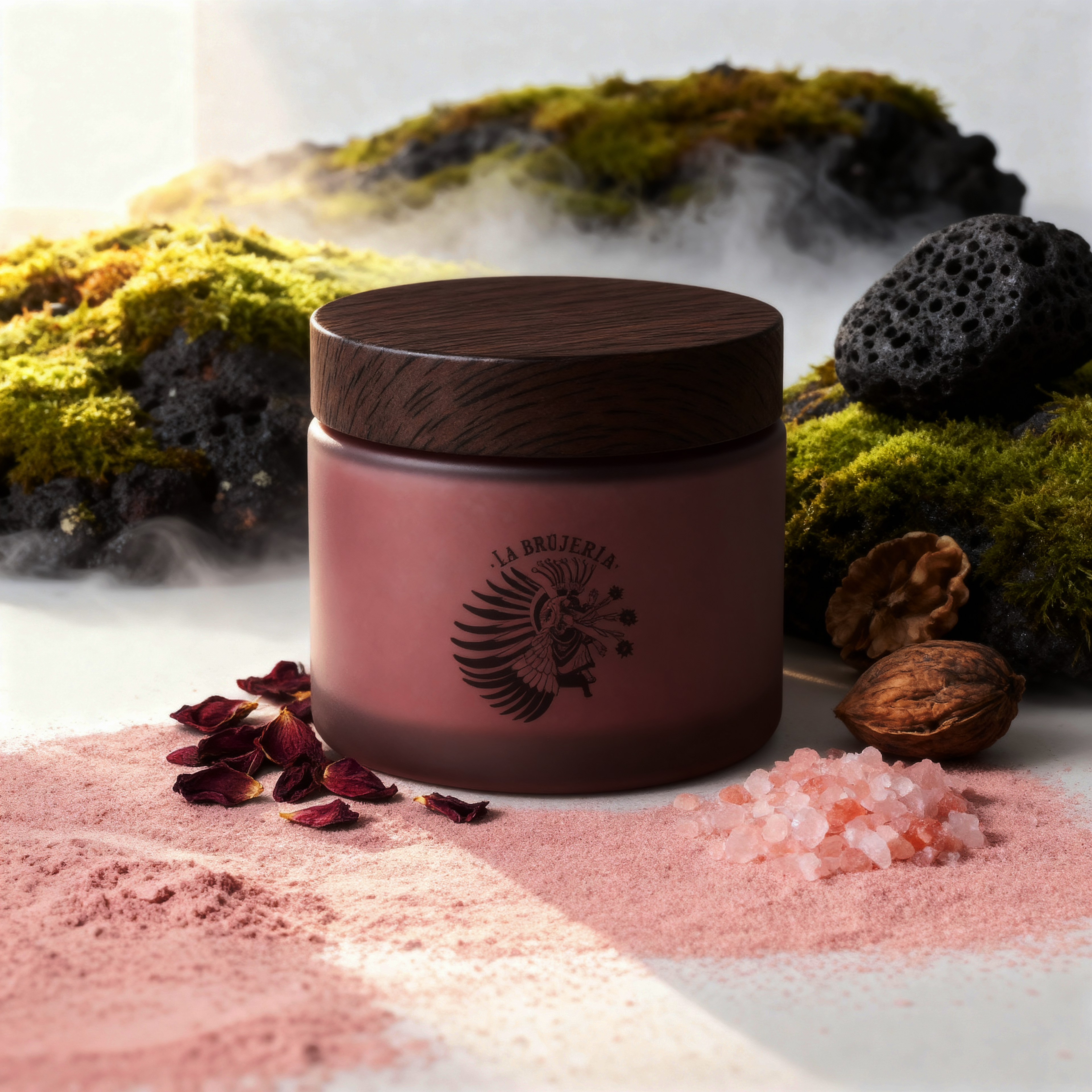 Exfoliante facial de rosas