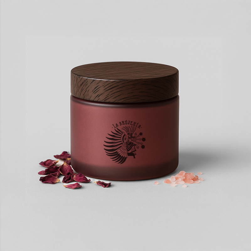Exfoliante facial de rosas